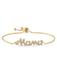 All-match Letter Diamond Pull Bracelet