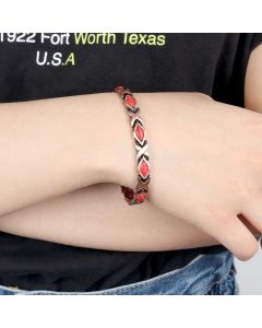 Retro Rhombus Turquoise Gauss Magnet Bracelet Creative Magnetic Bracelet
