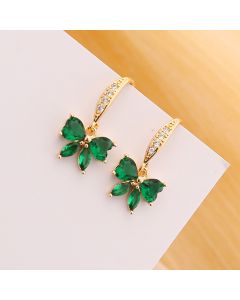 Full Diamond Zircon Butterfly Earrings Women Fashion Style Creative Earrings