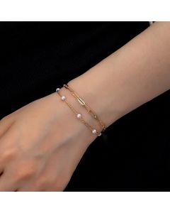 Double-layer Pearl Bracelet Fashion Simple