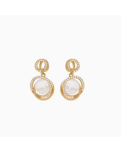 Three-dimensional Cat Eye Earrings Women With Silver Needle