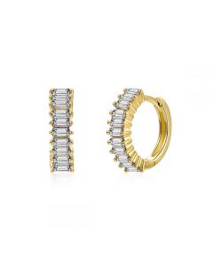 S925 Silver Hot Selling Cross Border Europe And The United States Big Circle Zircon Earrings With Multi-Color Round Earrings And Earrings