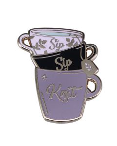 Tea lover brooch