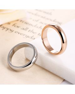 Titanium Steel Simple Broad Glossy Ring