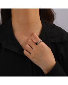 Women's Niche Cross-line Ring In Sterling Silver