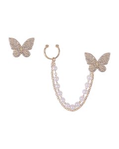 Sweet Pearl Butterfly Earrings