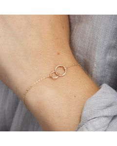 Women's Simple Fashion Double Ring Hammer Bracelet