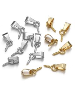 Stainless Steel Sheep Eye Needle Oval Buckle Pendant Holder