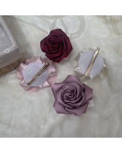 Side Clip Three-dimensional Silk Rose Clip
