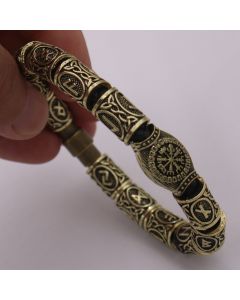 Viking Odin Rune Compass Beard Bead Bracelet