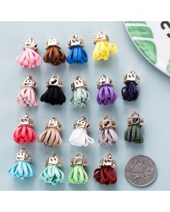 Velvet Leather Tassel Diy Jewelry Accessories Car Phone Bag Pendant Small Tassel Ear Keychain With
