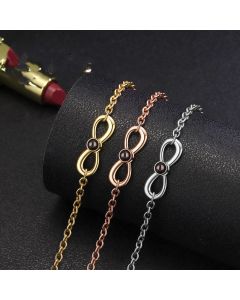 Sterling Silver Bow Bracelet Extension Chain All-match Jewelry