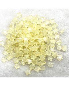8mm Gold Straight Hole Pentagram Colored Glaze Pendant Beads