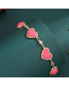 Fashion Geometry Pattern Heart Bracelet Women