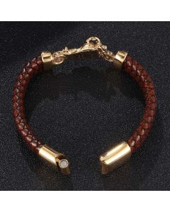 New Woven Motorcycle Leather Bracelet