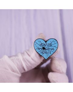 Fashion Creativity Ignite My Love Broken Heart Brooch
