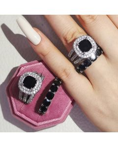 Fashion Encrusted Diamond Engagement Ring For Women