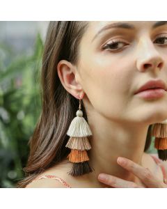 Women's Fashion Multi-layer Tassel Earrings