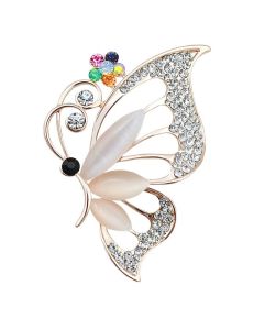 Temperament Crystal All-match Brooch Alloy Jewelry Ladies Wear Corsage