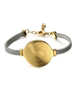 Stainless Steel Catholic Saint Benedict Bracelet Titanium Steel