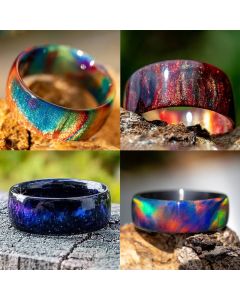Colorful Gypsophila Ring Index Finger Set