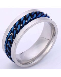 Titanium Steel Chain Rotatable Ring Niche
