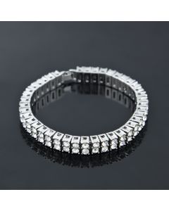 Alloy 2 Gang Drill Bracelet Couple Accessories
