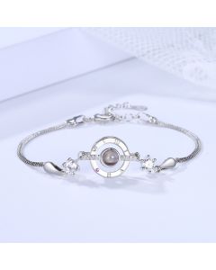 100 Languages I Love You Bracelet Round Projection Bracelet Red Rope Simple Fashionable All Match Jewelry Source Manufacturer