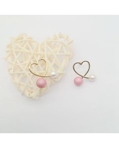 Simple And Versatile Love Earrings Net Red Earrings