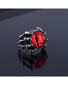 Evil Eye Demon Ring Unisex Personality Punk Cool Fashion European and American Retro Ring