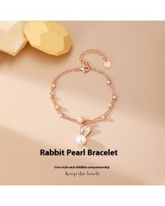 Ferris Wheel Rabbit Pearl Bracelet Women's All-match
