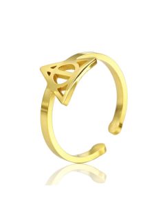 Triangle round logo ring