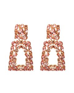 Geometric Diamond Exaggerated ZA Earring Jewelry