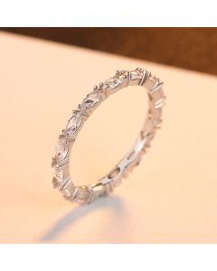 Japanese And Korean Version Of Silver Diamond Ring