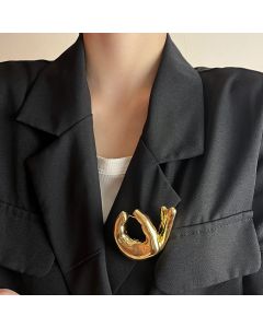 Metal OK Gesture Brooch Fashion All-match Pin Clothes Accessories