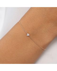 Triangle Studded Diamond Classic Foundation Versatile Temperament Bracelet