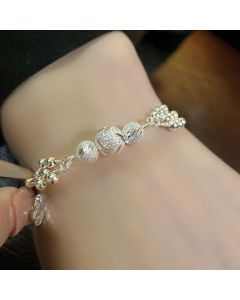 S925 Sterling Silver Multi Layer Transfer Bead Bracelet