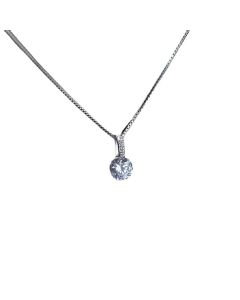 925 Sterling Silver Necklace Light Luxury Niche Design Sense Clavicle Chain Female Simple Temperament Pendant Jewelry