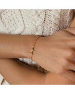 Titanium Steel Custom Name Bracelet In English