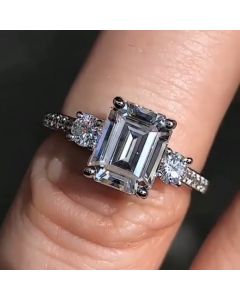 Princess Cut Zircon Ring