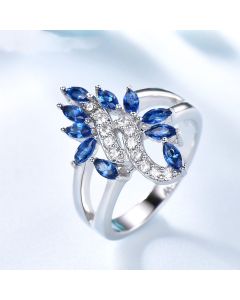 Cocktail Flower Romantic Personality Ring