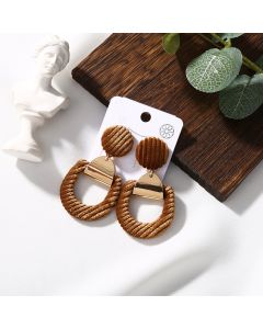 Velvet striped earrings