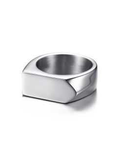 Stainless Steel Men's Ring Can Be Engraved