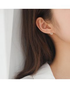 Sun Moon Star Asymmetrical Small Stud Earrings