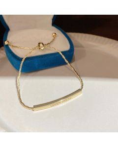 Luxurious Letter Bracelet Small Design Simple Adjustable Fashion Cool Hand Ornaments