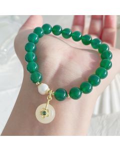 New Ancient Style Green Agate Bracelet Female