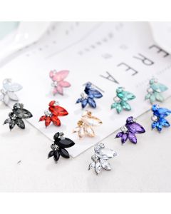 Fashion And Colorful Alloy Inlaid Rhinestone Earrings