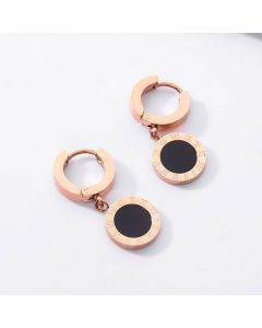 Creative Rose Gold Titanium Steel Earrings Jewelry