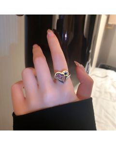 Personalized Diamond Five-pointed Star Love Ring