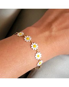 Colorful Oil Necklace Little Flower Bracelet Female Fashion